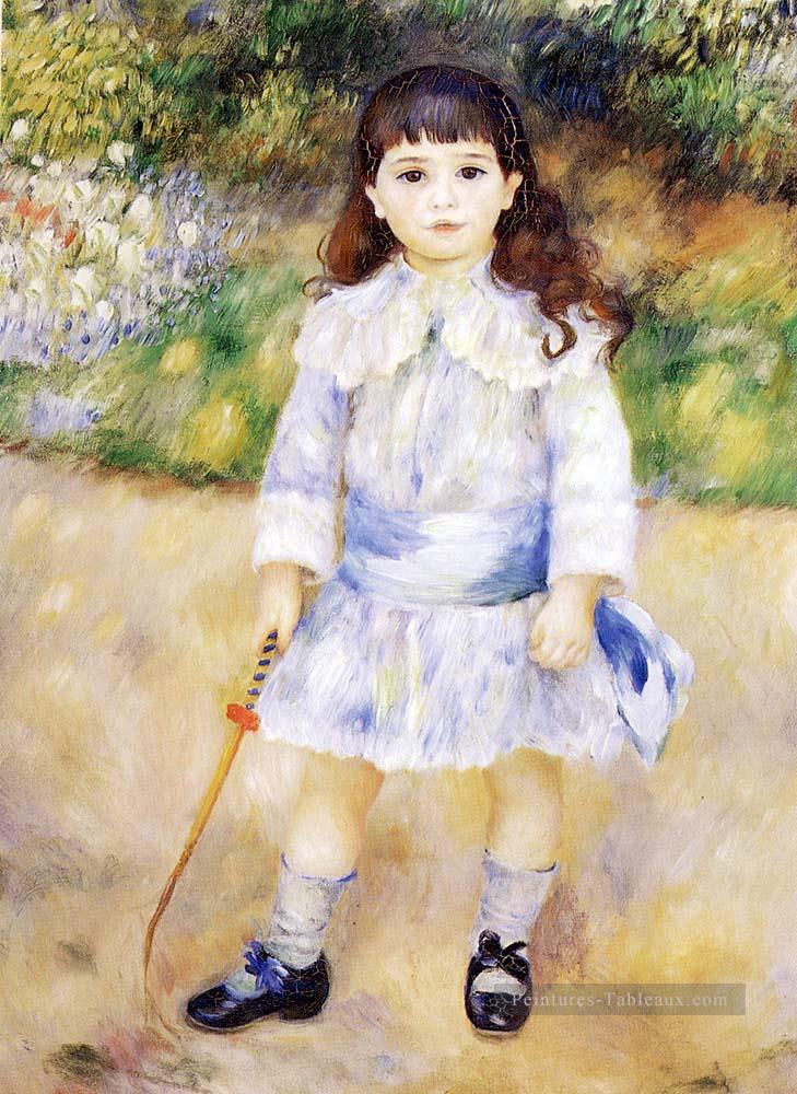 Enfant avec un fouet maître Pierre Auguste Renoir Peintures à l'huile